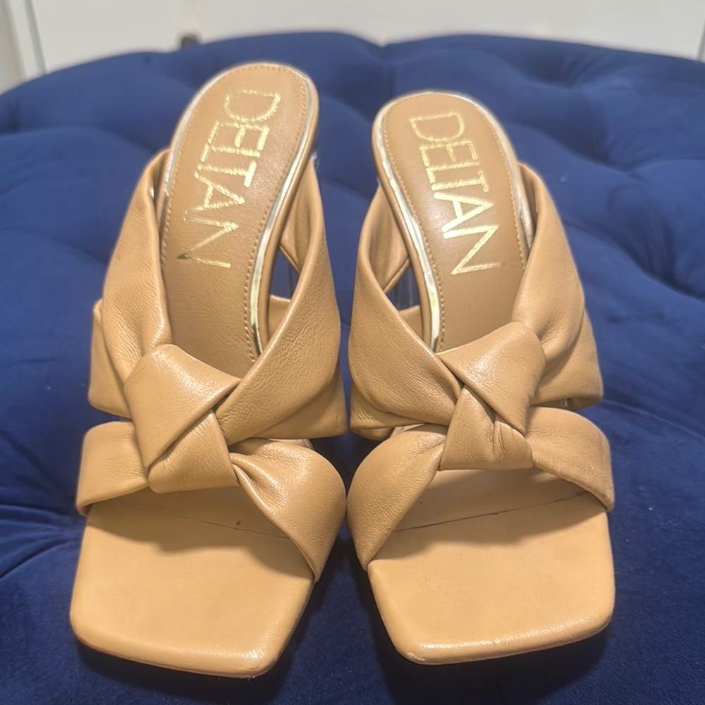 Tan Minimalist Flat Sandals